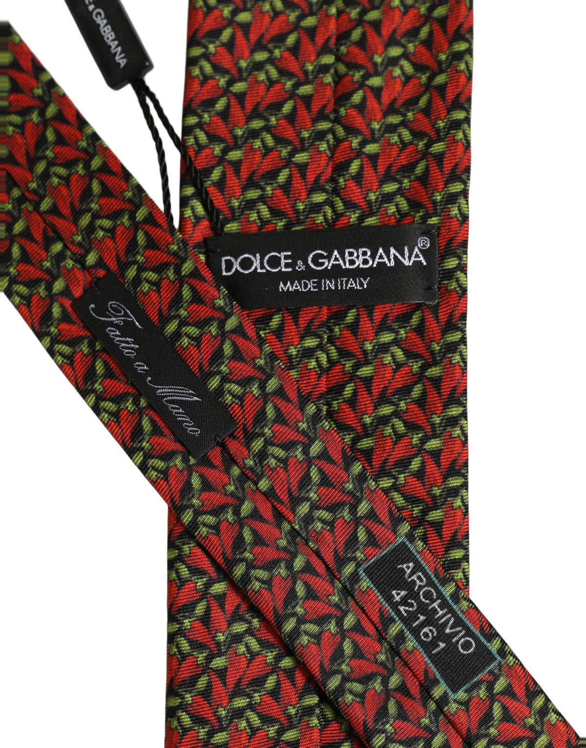 Multicolor Chili Peppers Silk Adjustable Tied Necktie Tie