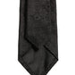 Men Black Silk Geometric Adjustable Tied Necktie Tie