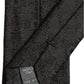 Men Black Silk Geometric Adjustable Tied Necktie Tie