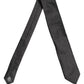 Men Black Polka Dot Silk Adjustable Tied Necktie Tie