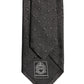 Men Black Polka Dot Silk Adjustable Tied Necktie Tie