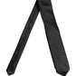 Men Black Silk Geometric Adjustable Tied Necktie Tie