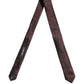 Men Burgundy Silk Paisley Adjustable Tied Necktie Tie