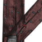 Men Burgundy Silk Paisley Adjustable Tied Necktie Tie
