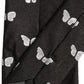 Men Black Silk Butterfly Adjustable Tied Necktie Tie