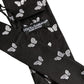 Men Black Silk Butterfly Adjustable Tied Necktie Tie