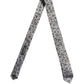 Men Gray Silk Leaf Pattern Adjustable Tied Necktie Tie