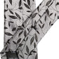 Men Gray Silk Leaf Pattern Adjustable Tied Necktie Tie