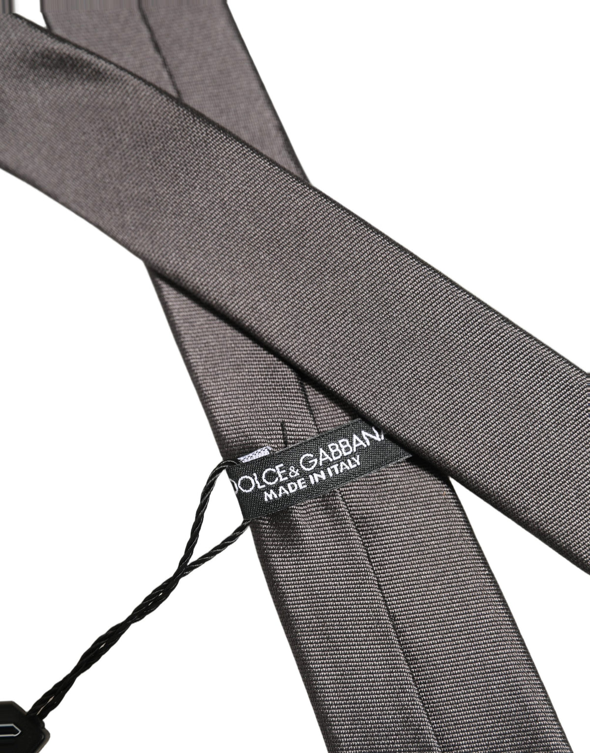Black Woven 100% Silk Adjustable Necktie Accessory Tie