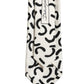 Men Cream Silk Abstract Adjustable Tied Necktie Tie