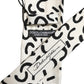 Men Cream Silk Abstract Adjustable Tied Necktie Tie