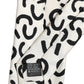 Men Cream Silk Abstract Adjustable Tied Necktie Tie