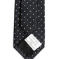 Dark Blue Silk Polka Dot Adjustable Tied Men Necktie Tie
