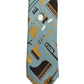 Light Blue Instruments Adjustable Tied Men Necktie Tie