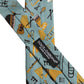 Light Blue Instruments Adjustable Tied Men Necktie Tie