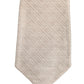 Beige Silk Textured Knit Adjustable Tied Men Necktie Tie