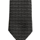 Dark Gray Silk DG Monogram Adjustable Tied Necktie Tie