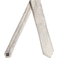 Beige Silk Medallion Circle Adjustable Tied Necktie Tie
