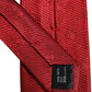 Red Silk Textured Pattern Adjustable Tied Men Necktie Tie