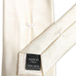Cream Satin 100% Silk Adjustable Tied Men Necktie Tie