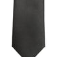 Black Silk Micro Polka Dot Adjustable Tied Necktie Tie