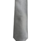 Gray Satin 100% Silk Adjustable Tied Men Necktie Tie
