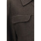 Brown Wool Oves Aries Full-Length Jacket