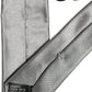 Gray Satin 100% Silk Adjustable Tied Men Necktie Tie