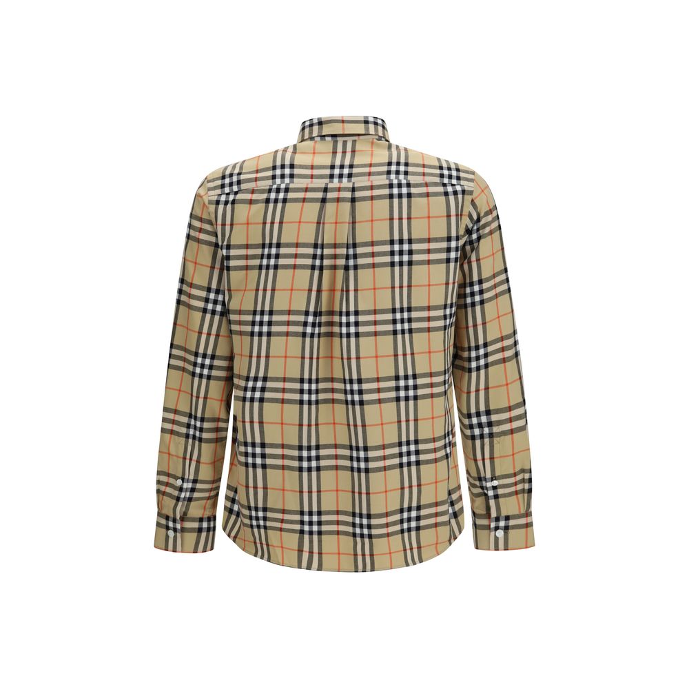 Beige Cotton Pattern Shirt