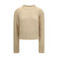 Beige Alpaca Vicugna Pacos Turtleneck