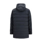 Gray Polyester Full-Length Jacket