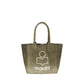 Bicolor Cotton Shoulder Bag
