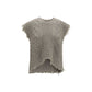Beige Wool Oves Aries Sleeveles Sweater