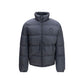 Blue Polyamide Full-Length Jacket