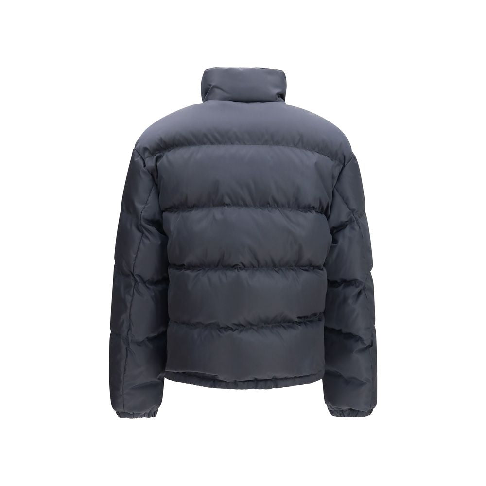 Blue Polyamide Full-Length Jacket