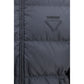Blue Polyamide Full-Length Jacket