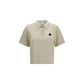 Gray Cotton Polo Shirt