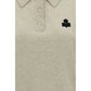 Gray Cotton Polo Shirt