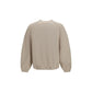 Beige Cotton Sweatshirt