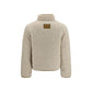 Beige Polyester Full-Length Jacket