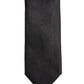 Black Satin 100% Silk Adjustable Tied Men Necktie Tie