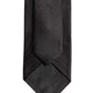Black Satin 100% Silk Adjustable Tied Men Necktie Tie