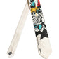 White Silk Floral Graphic Adjustable Tied Men Necktie Tie