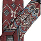 Bordeaux Printed 100% Silk Adjustable Men Necktie Tie