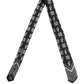 Black Patterned 100%Silk Adjustable Necktie Accessory Tie