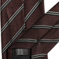 Burgundy Stripes Silk Adjustable Necktie Accessory Tie