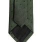 Men Dark Green Silk Polka Dot Adjustable Tied Necktie Tie