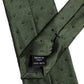 Men Dark Green Silk Polka Dot Adjustable Tied Necktie Tie