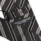Black Gray Stripes Silk Adjustable Necktie Accessory Tie