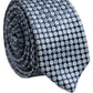 Blue Circle Pattern Silk Adjustable Necktie Accessory Tie